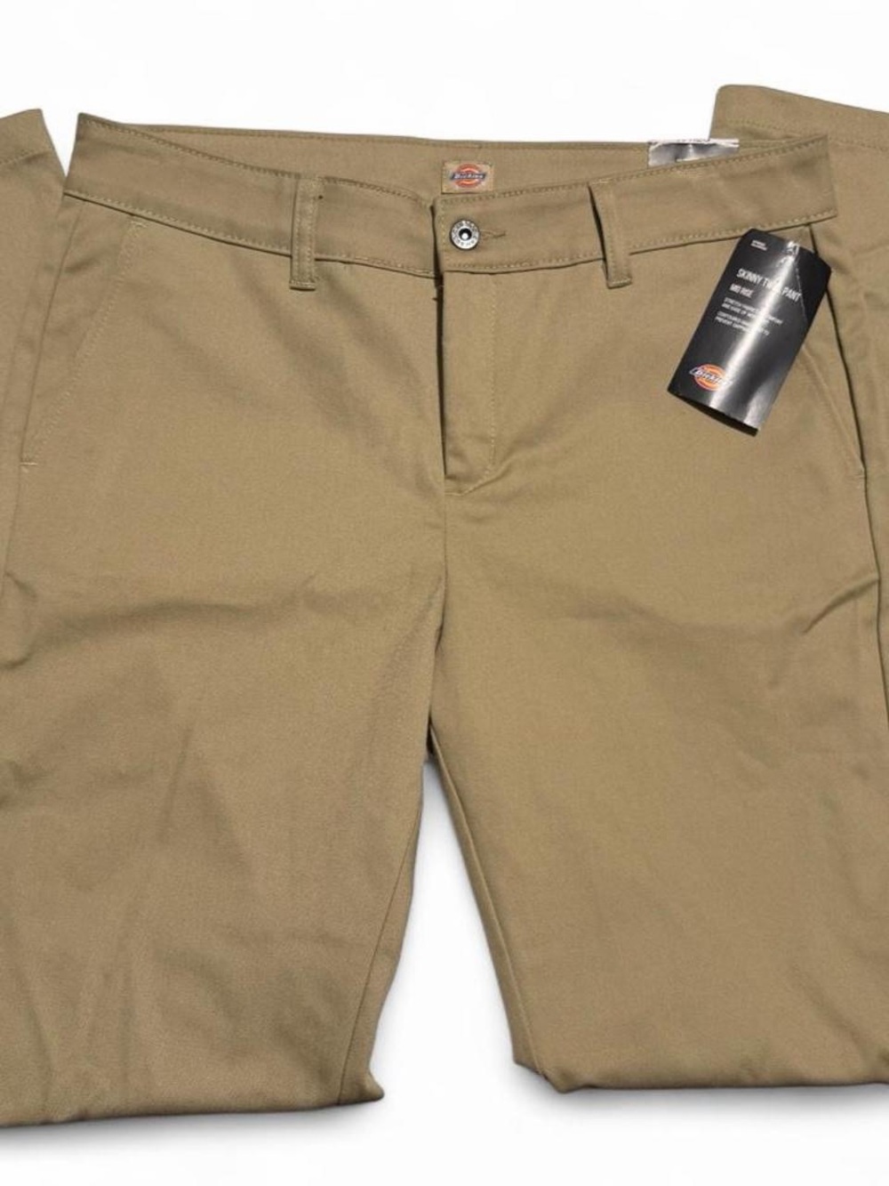 BRAND NEW Women’s Dickies Skinny Twill Pants - Mid-Rise Khaki (NWT)